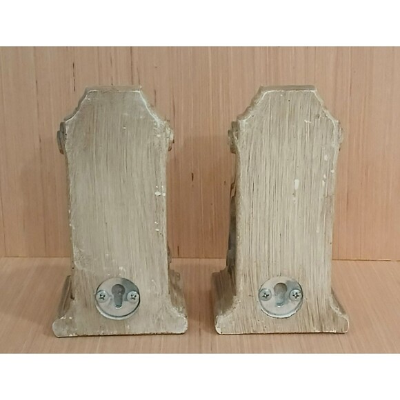 Scroll Curtain Rod Scarf Holders Set of 2 Farmhouse Country Rustic Heavy Duty - Picture 4 of 8